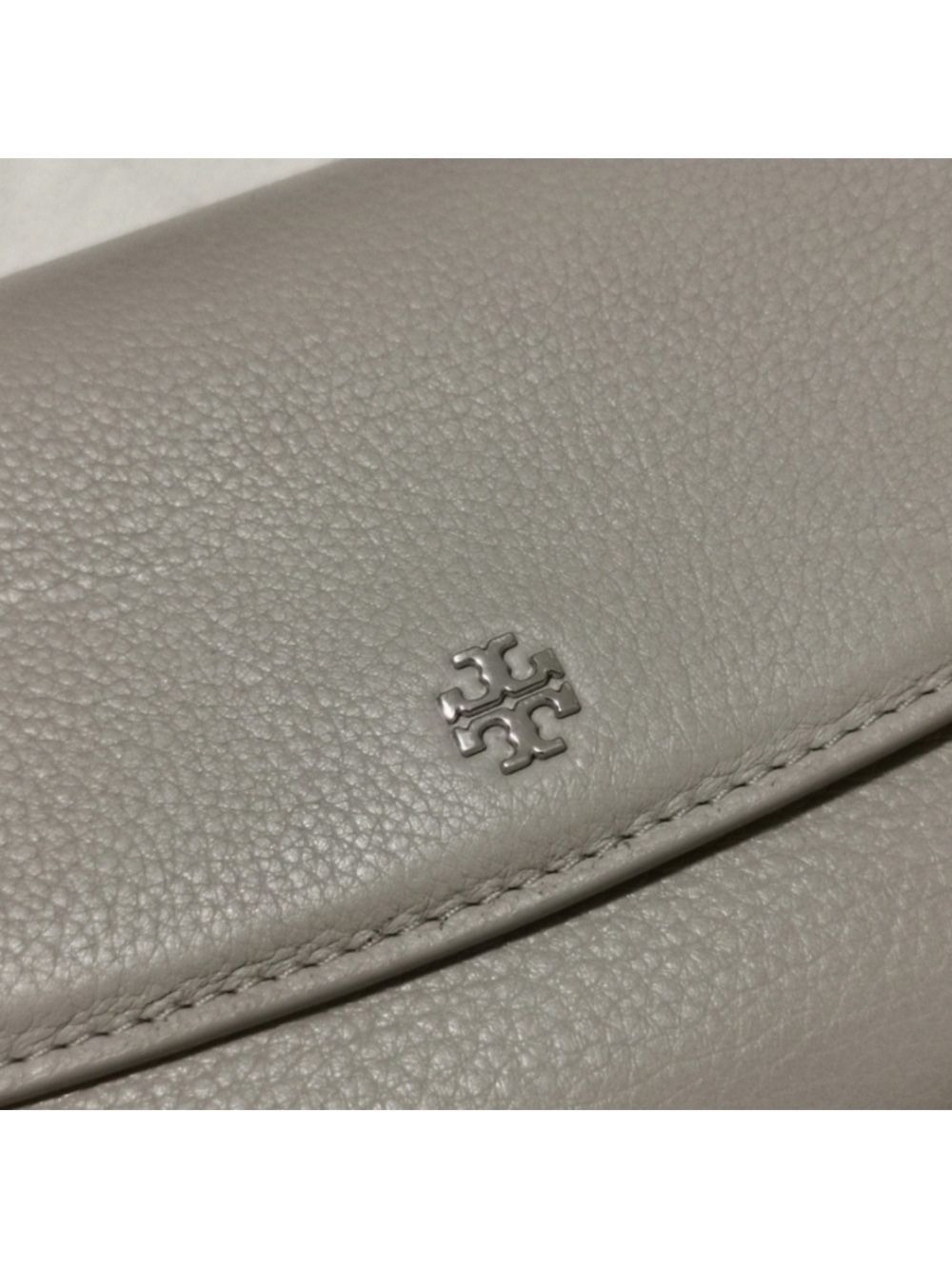 Tory Burch Dove Gray Wallet On Chain Shoulder bag Clutch - Picture 9 of 16